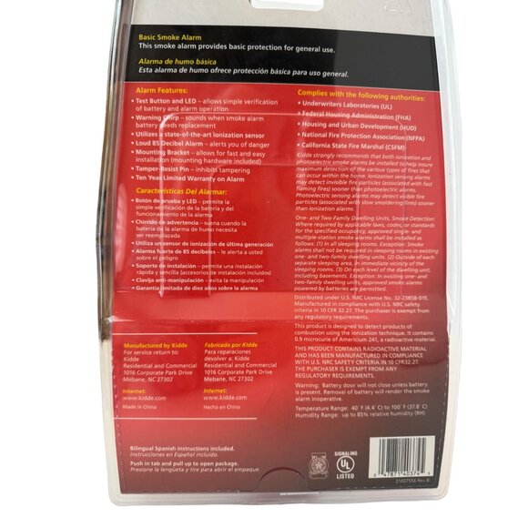 Kidde Basic Smoke Alarm - Picture 6 of 6